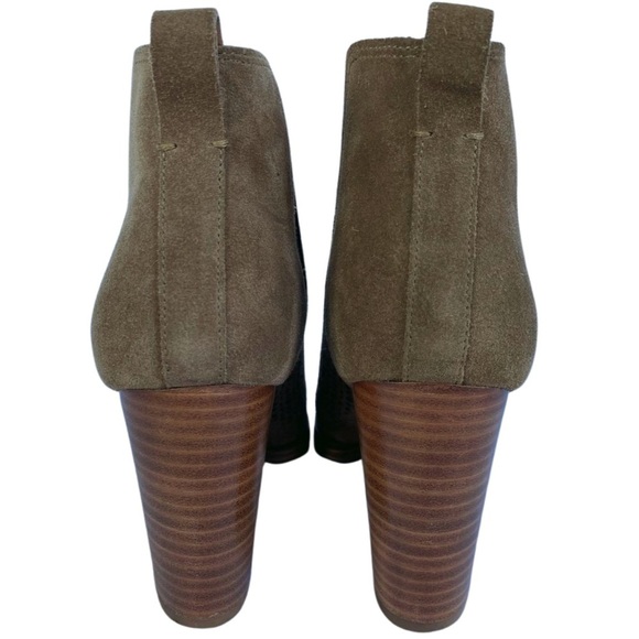 Marc Fisher, Arwen‎ Perforated Pointed-toe Suede Bootie, Tan, Brown - Picture 7 of 10